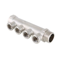Коллектор VALTEC, 1"х4 вых. 1/2" вн.