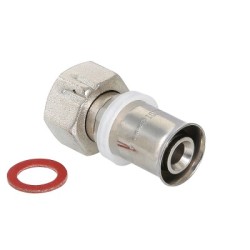 Соединитель пресс с накидной гайкой  20 х 3/4"Valtec