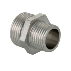 Ниппель переходной нерж. сталь 3/4"х1/2" Valtec