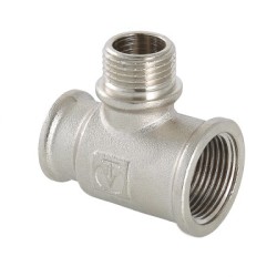 Тройник VALTEC с переходом на нар. р. 3/4"х3/4"х1/2" вн.-нар.-вн.