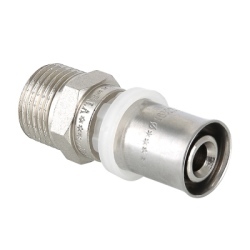 Соединитель пресc 16 х 1/2" НР Henco