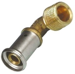 Угольник пресс 16 х 1/2" НР Henco