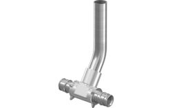 Uponor Smart Radi тройник из покрытой медной трубки Q&E 16-15CU-16 l=300mm