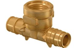 Uponor Q&E тройник с внутренней резьбой PL 20-Rp1/2"FT-20