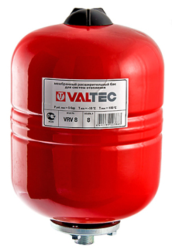 Бак расширительный VALTEC для отопления 35 л. (красный)