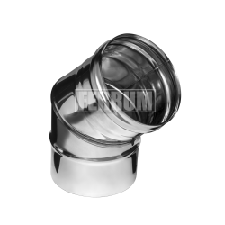 Колено угол Ferrum 135° 2 секц. (430/0,8 мм) Ø 160