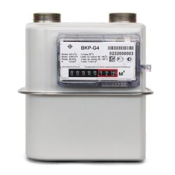 Счетчик газа ВКР G- 4 (G1 1/4) (110 мм) левый 2026г. (ТАУГАЗ)