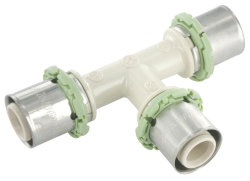 CO P130L26 Тройник равнопроходной PPSU 26x3 Comap SKINPress